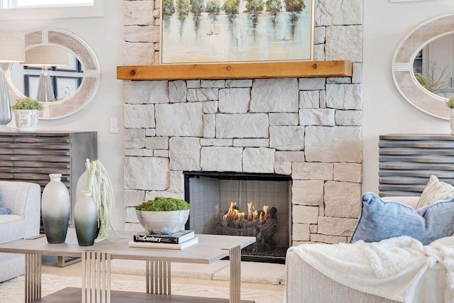 7428 Twill Heights Loop W, Fairview, TN 37062 - detailed view of a stone fireplace