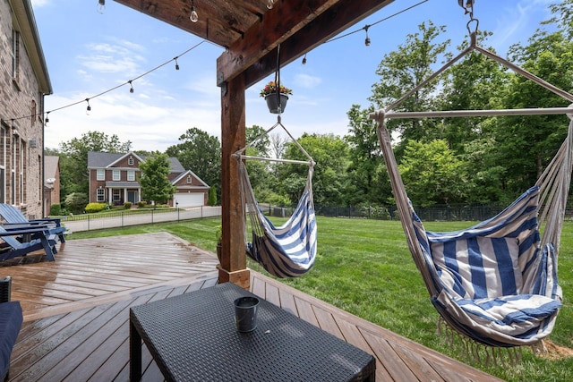 1301 Drury Ln, Mount Juliet, TN 37122 - wooden deck featuring view of scattered trees