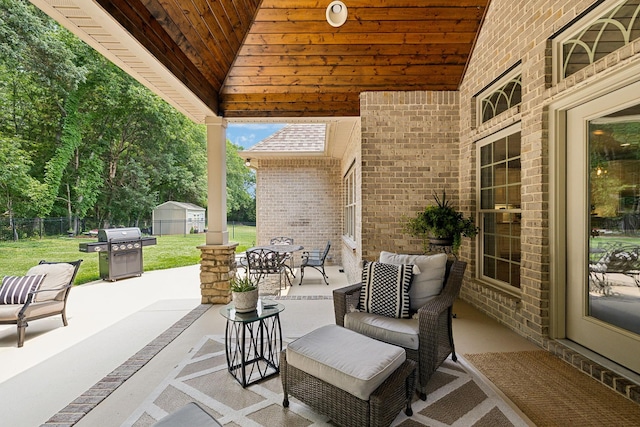 624 Twin View Dr, Murfreesboro, TN 37128 - view of patio with grilling area and outdoor dining space