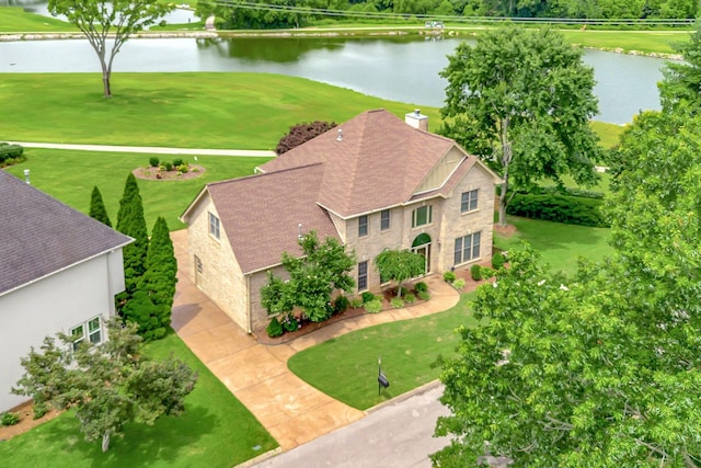 395 Glendower Pl, Franklin, TN 37064 - aerial view of property and surrounding area with a large body of water