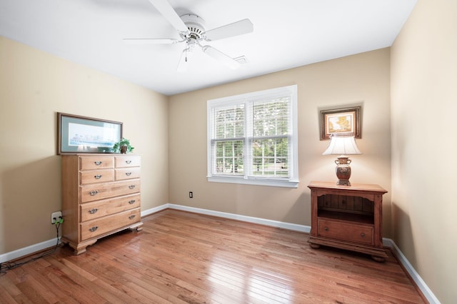 395 Glendower Pl, Franklin, TN 37064 - sitting room with light wood-type flooring and a ceiling fan