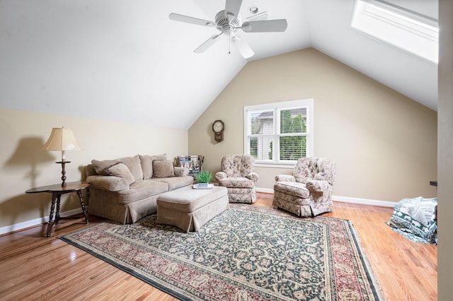 395 Glendower Pl, Franklin, TN 37064 - living room featuring wood finished floors, ceiling fan, and lofted ceiling