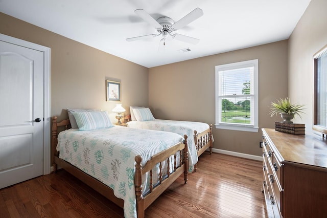 395 Glendower Pl, Franklin, TN 37064 - bedroom featuring wood finished floors and a ceiling fan
