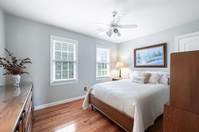 395 Glendower Pl, Franklin, TN 37064 - bedroom featuring light wood-style floors and ceiling fan