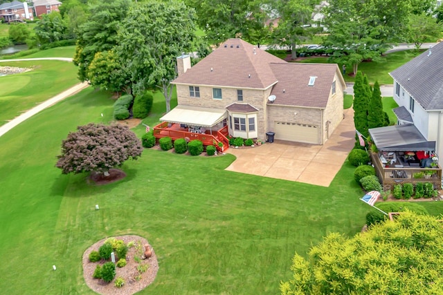 395 Glendower Pl, Franklin, TN 37064 - view from above of property with a local golf course