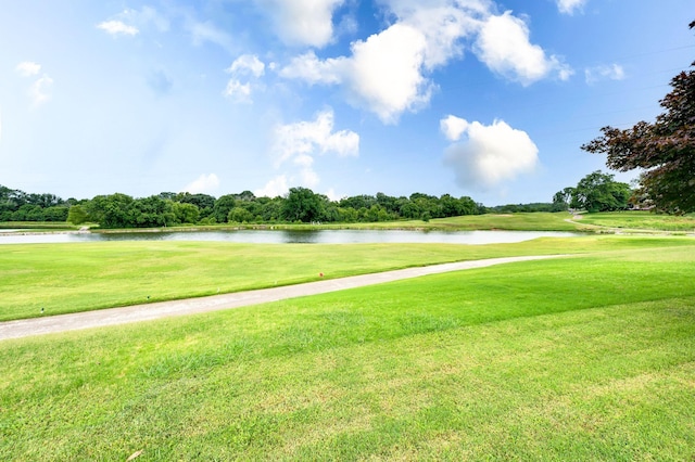 395 Glendower Pl, Franklin, TN 37064 - view of home's community with a water view, view of golf course, a yard, and view of scattered trees