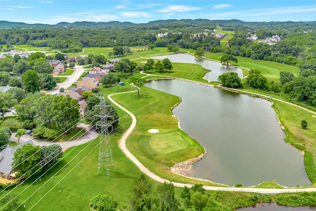 395 Glendower Pl, Franklin, TN 37064 - drone / aerial view of a water and mountain view and a golf club