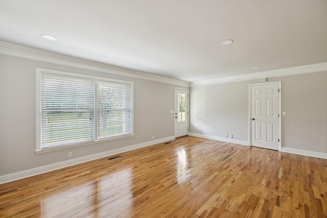 1061 Alford Rd, Murfreesboro, TN 37129 - empty room with crown molding and light wood finished floors