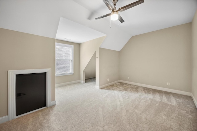 773 Curve St, Chattanooga, TN 37405 - bonus room featuring carpet flooring, ceiling fan, and lofted ceiling
