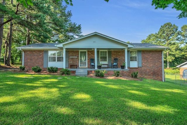 5058 New Chapel Rd, Springfield, TN 37172 - single story home featuring covered porch, brick siding, and roof with shingles