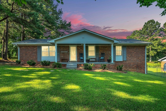 5058 New Chapel Rd, Springfield, TN 37172 - ranch-style house featuring a porch and brick siding