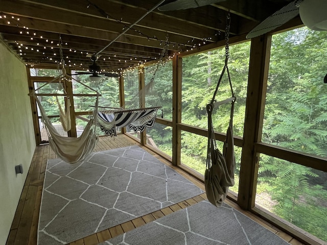 655 Lakeside Dr, Smithville, TN 37166 - sunroom with ceiling fan