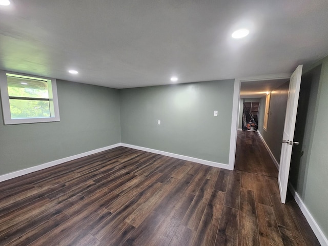 770 Jack Smith Rd, Dunlap, TN 37327 - empty room featuring dark wood-style floors and recessed lighting