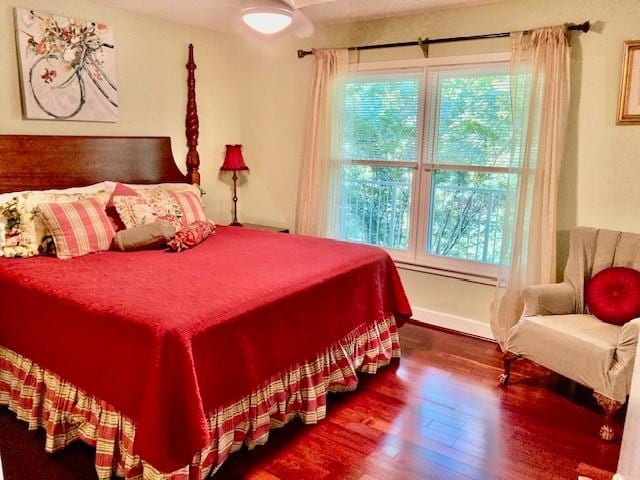 6607 Ormond Dr, Nashville, TN 37205 - bedroom featuring wood finished floors and baseboards