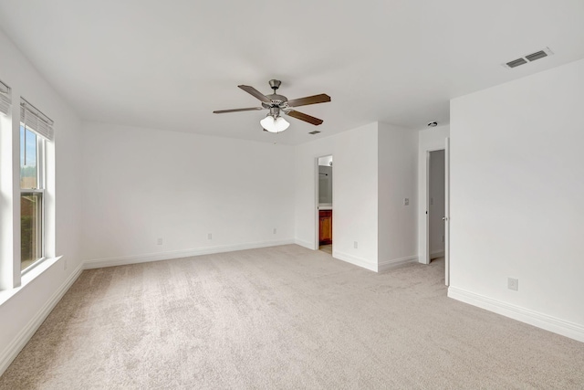 4247 Aurora Cir, Murfreesboro, TN 37127 - spare room featuring light colored carpet and ceiling fan
