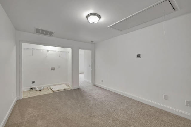 4247 Aurora Cir, Murfreesboro, TN 37127 - carpeted empty room featuring attic access and baseboards
