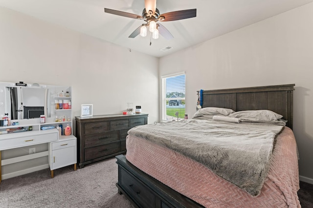2529 Precast Dr, Columbia, TN 38401 - bedroom with light colored carpet and ceiling fan
