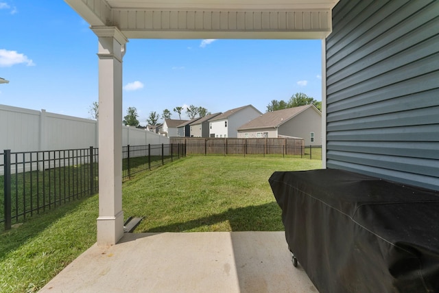 2529 Precast Dr, Columbia, TN 38401 - fenced backyard featuring a patio area and a residential view