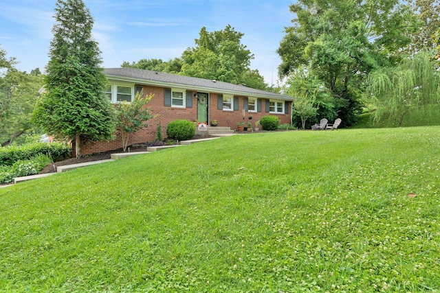 106 Dellrose Dr, Nashville, TN 37214 - ranch-style home with a front lawn and brick siding