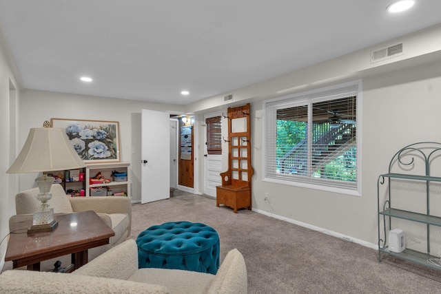 106 Dellrose Dr, Nashville, TN 37214 - living area with carpet floors and recessed lighting