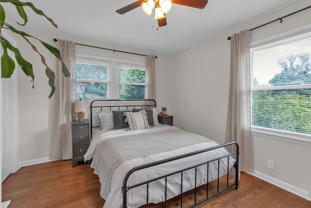 106 Dellrose Dr, Nashville, TN 37214 - bedroom with wood finished floors and ceiling fan