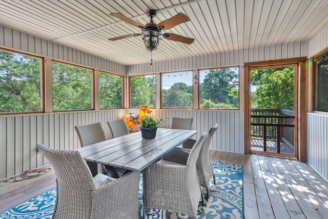106 Dellrose Dr, Nashville, TN 37214 - sunroom with ceiling fan and outdoor dining space