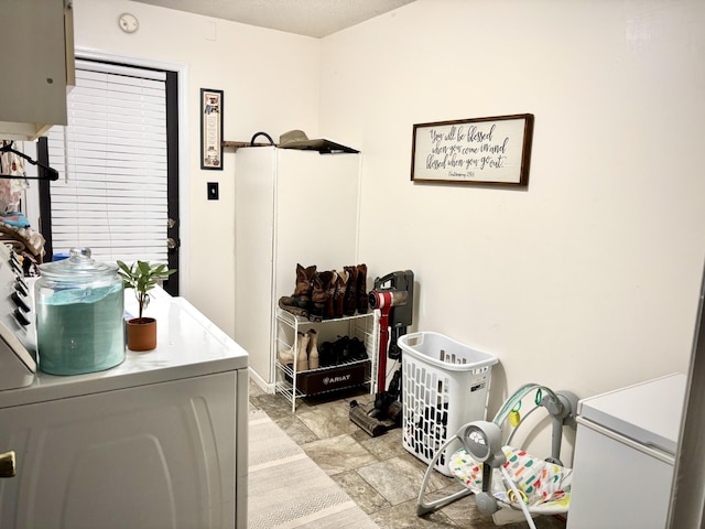 30429 Sims St, Ardmore, TN 38449 - laundry area with cabinet space and washer and dryer