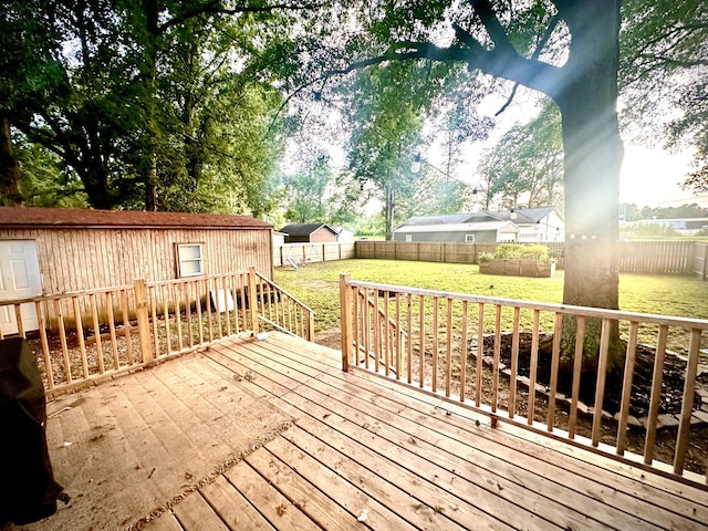 30429 Sims St, Ardmore, TN 38449 - wooden terrace with a fenced backyard