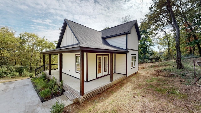 2346 Rhea Branch Rd, Ethridge, TN 38456 - view of side of property with covered porch and roof with shingles