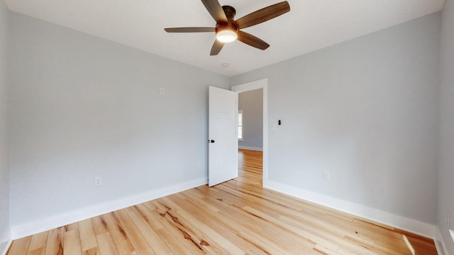 2346 Rhea Branch Rd, Ethridge, TN 38456 - spare room with a ceiling fan and wood finished floors