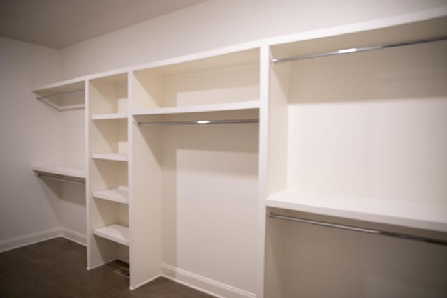 1023 Echelon Dr, Franklin, TN 37064 - walk in closet featuring dark wood-type flooring