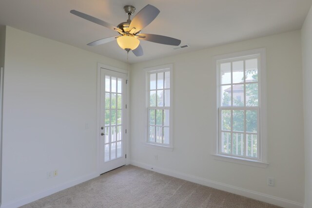 1023 Echelon Dr, Franklin, TN 37064 - unfurnished room featuring light colored carpet and ceiling fan