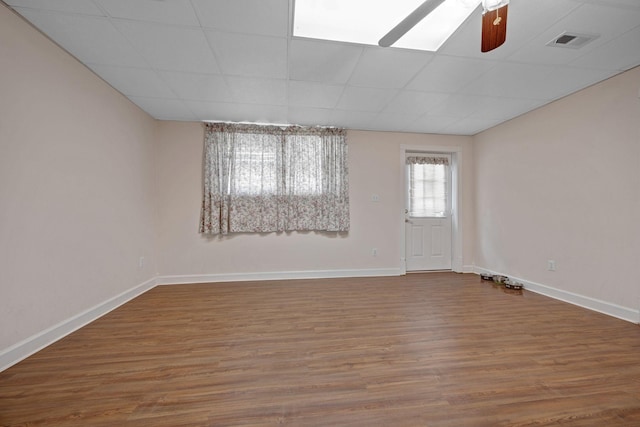 398 N Hummingbird Ln, Dickson, TN 37055 - unfurnished room with wood finished floors and a ceiling fan