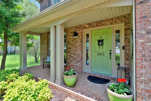 805 Tunewood Ct, Hermitage, TN 37076 - entrance to property featuring brick siding and covered porch