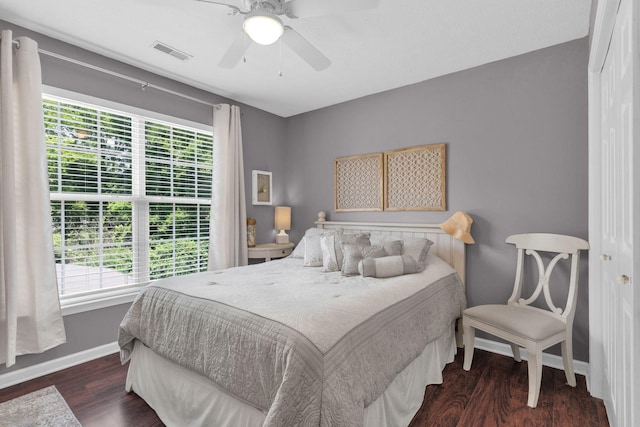 805 Tunewood Ct, Hermitage, TN 37076 - bedroom featuring wood finished floors and a ceiling fan