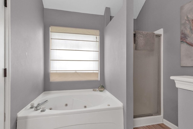 805 Tunewood Ct, Hermitage, TN 37076 - full bath featuring a shower stall and a tub with jets