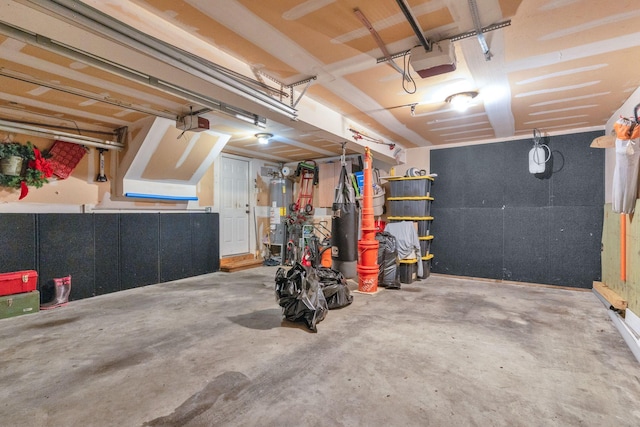 805 Tunewood Ct, Hermitage, TN 37076 - garage with water heater and a garage door opener