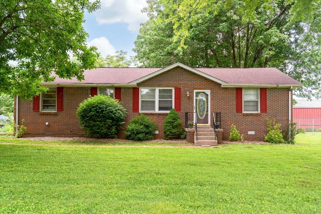 112 Jaska Ann Cir, Portland, TN 37148 - single story home featuring a front yard, brick siding, and roof with shingles