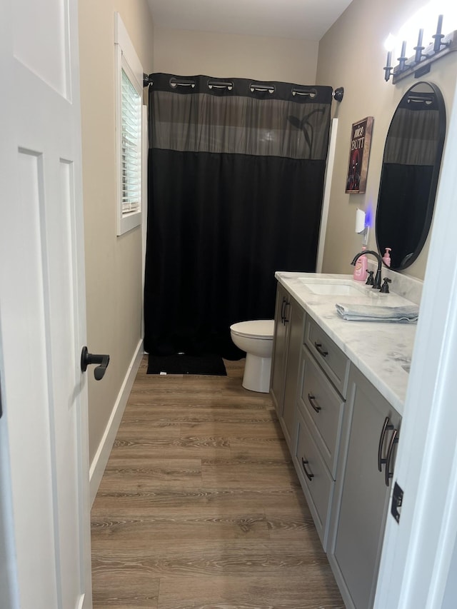 108 Chase Bend Rd, Estill Springs, TN 37330 - full bath featuring vanity, a shower with shower curtain, and wood finished floors