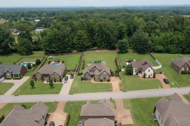 31 Harbor Pt, Lebanon, TN 37087 - aerial view of property's location with nearby suburban area and a forest