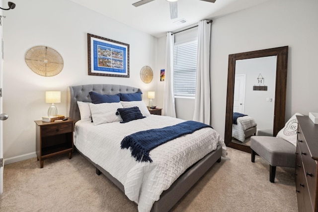 1006 Pepper Stone Dr, Lebanon, TN 37087 - bedroom with light colored carpet and ceiling fan