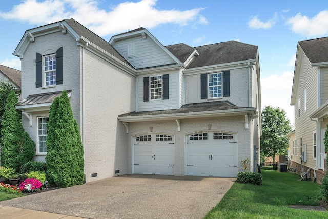 312 Rafferty Ct, Franklin, TN 37064 - traditional-style house featuring brick siding and a garage