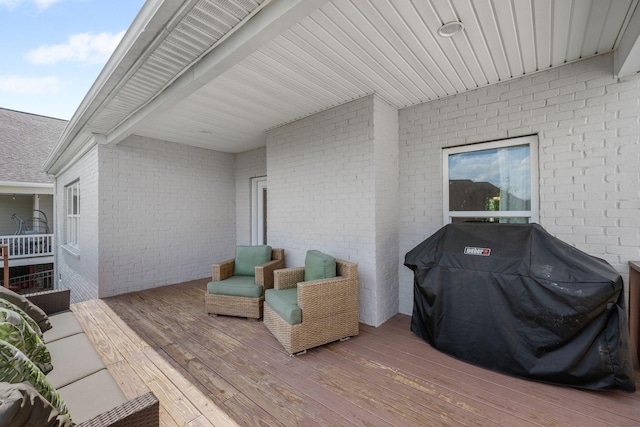312 Rafferty Ct, Franklin, TN 37064 - wooden terrace with area for grilling