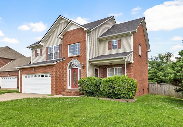 3299 Twelve Oaks Blvd, Clarksville, TN 37042 - view of front of property with brick siding, driveway, and an attached garage