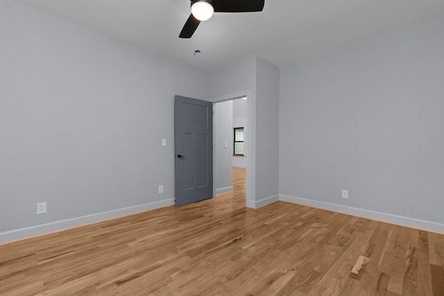414 Ault Rd, Signal Mountain, TN 37377 - unfurnished room featuring a ceiling fan and light wood-type flooring