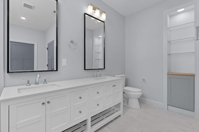 414 Ault Rd, Signal Mountain, TN 37377 - full bathroom with double vanity and recessed lighting