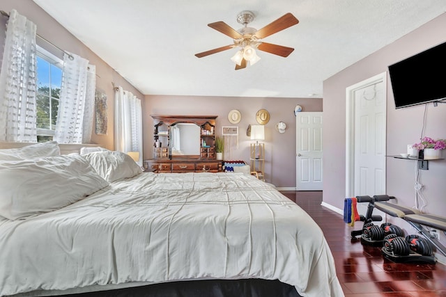 5601 Murphywood Xing, Antioch, TN 37013 - bedroom with dark wood-type flooring and ceiling fan