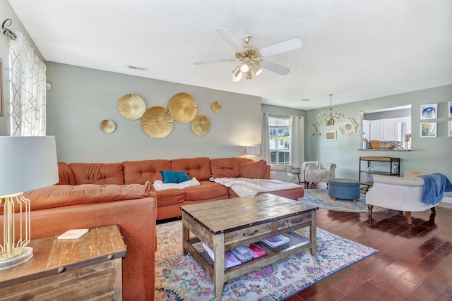 5601 Murphywood Xing, Antioch, TN 37013 - living room with wood finished floors and ceiling fan