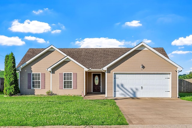 141 Bob White Trl, Oak Grove, KY 42262 - ranch-style home with driveway, an attached garage, and roof with shingles