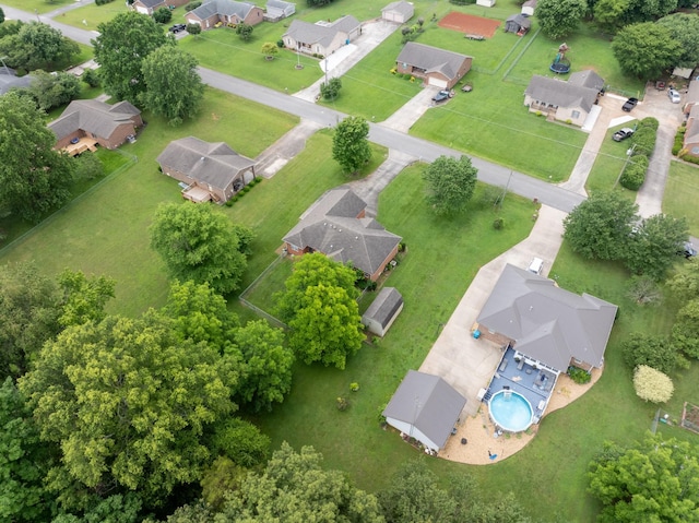 218 Susie Dr, Winchester, TN 37398 - aerial view of property and surrounding area with nearby suburban area